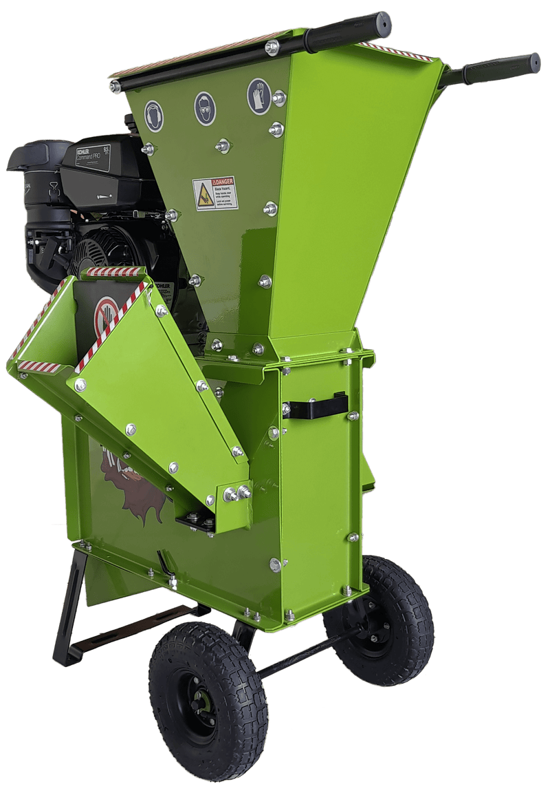 Yardbeast 2050 3-Inch Wood Chipper Shredder – Kohler CH395 277cc 9.5HP Gas Engine with Dual Hopper Chipping & Shredding