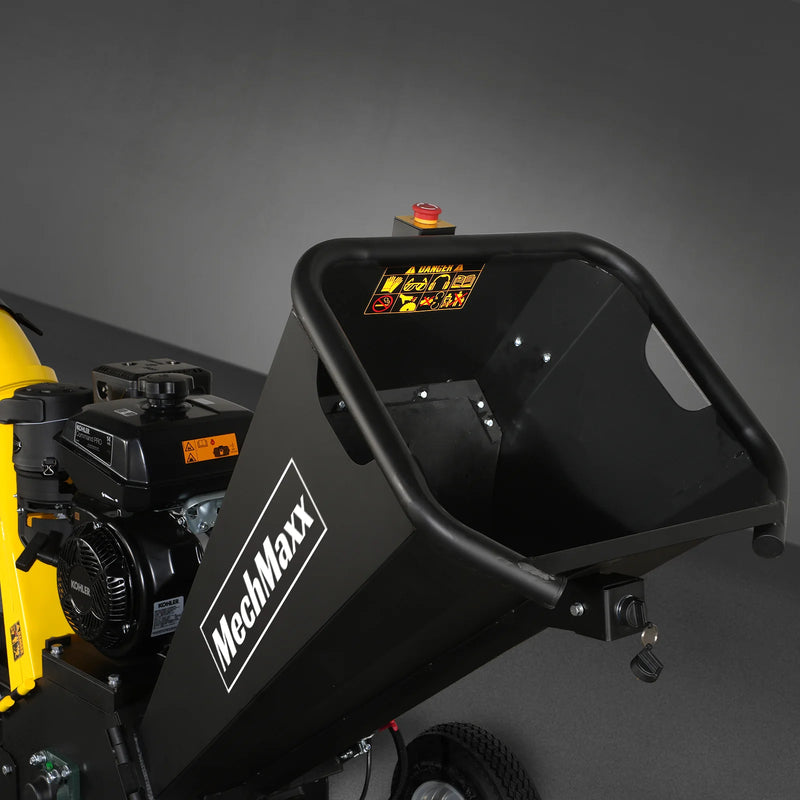 MechMaxx GS1500 5-Inch Drum Wood Chipper – KOHLER 429cc Gasoline Engine with Electric Start