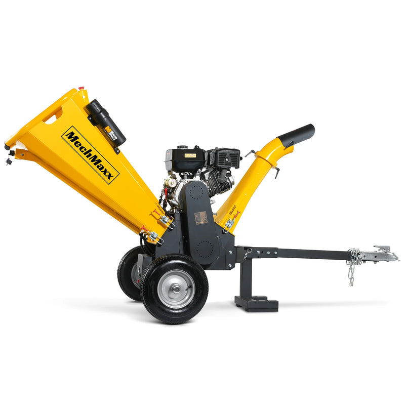 MechMaxx GS1500 5-Inch Drum Wood Chipper – DUCAR 420cc Gasoline Engine with Electric Start