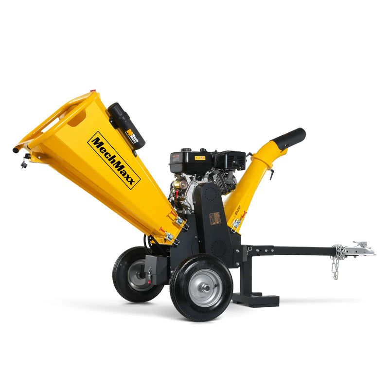 MechMaxx GS1500 5-Inch Drum Wood Chipper – DUCAR 420cc Gasoline Engine with Electric Start