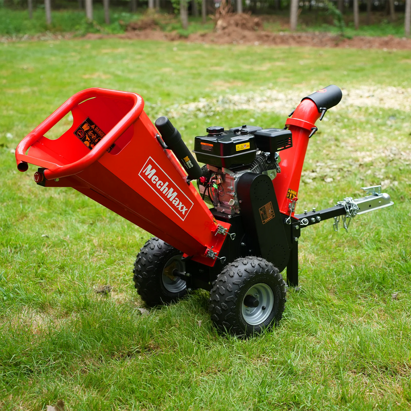 4 Inch Chipper MechMaxx GS650 4-Inch Drum Wood Chipper – DUCAR 212cc 7HP Gas Engine w ...