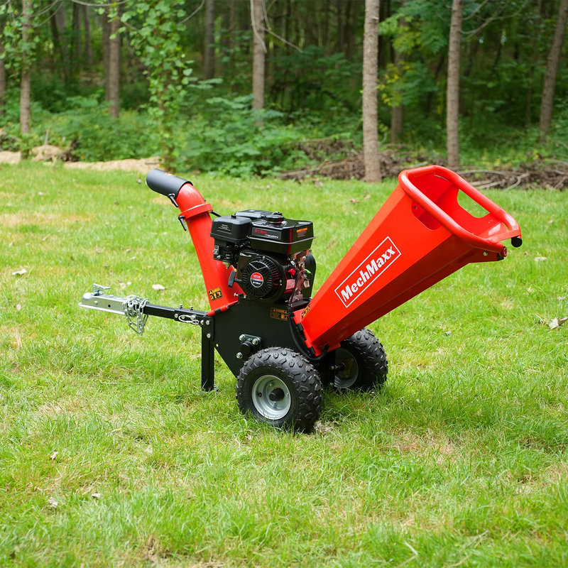 4 Inch Chipper MechMaxx GS650 4-Inch Drum Wood Chipper – DUCAR 212cc 7HP Gas Engine w ...