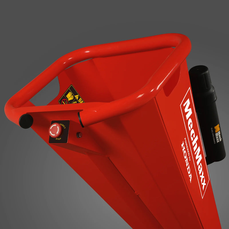 MechMaxx GS650 4-Inch Drum Wood Chipper – HONDA GX200 196cc 6.5HP Gas Engine with Towbar