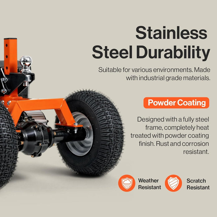 SuperHandy Electric Trailer Dolly - 24V 7Ah Battery, 2800 lb Towing Capacity (New Frame) GUO137-FBA-NEW