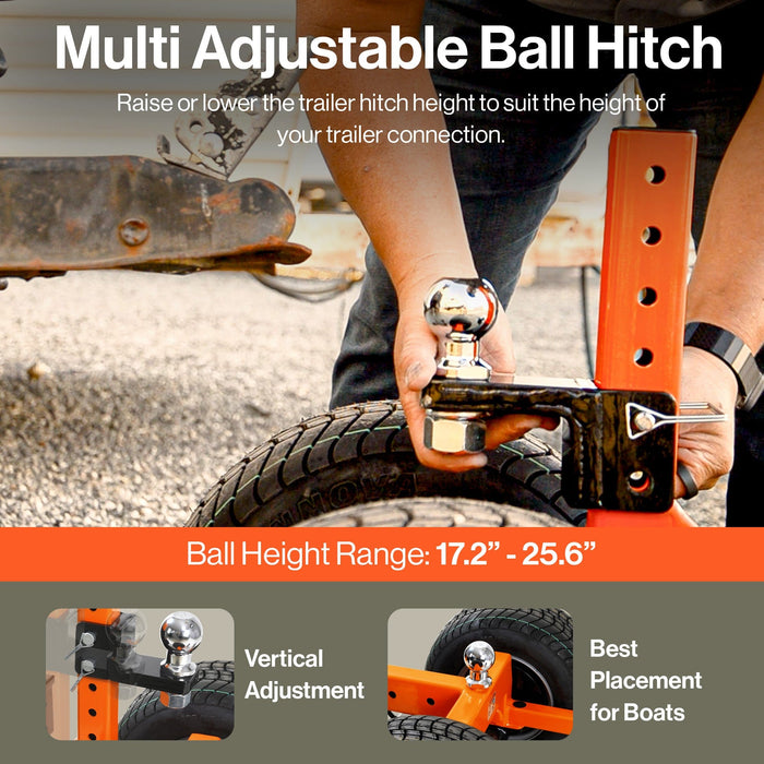 SuperHandy Electric Trailer Dolly Pro - 24V 9Ah Battery, 7500 Lb Towing Capacity GUO134