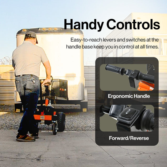SuperHandy Electric Trailer Dolly Pro - 24V 9Ah Battery, 7500 Lb Towing Capacity GUO134