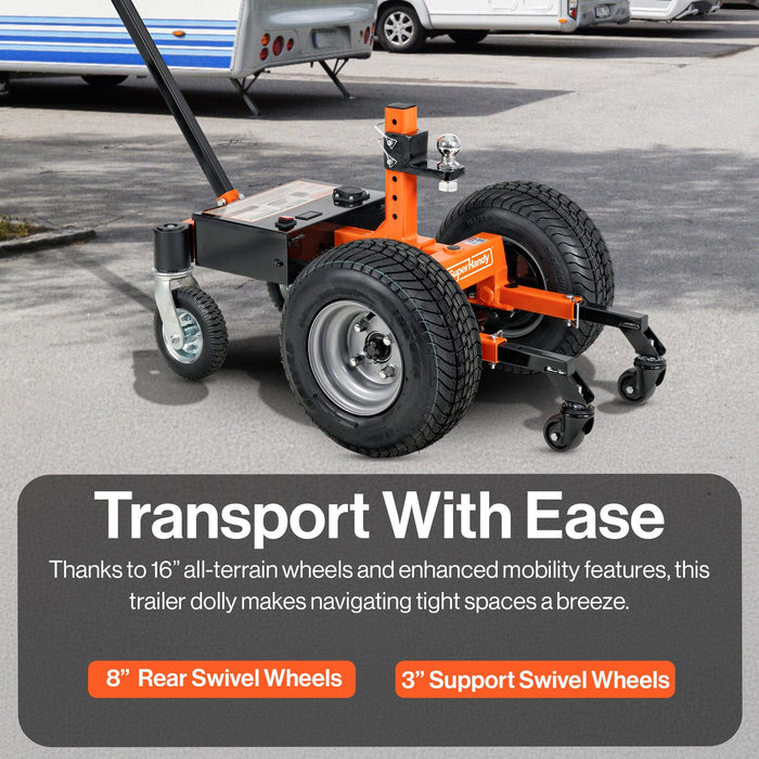 SuperHandy Electric Trailer Dolly Pro - 24V 9Ah Battery, 7500 Lb Towing Capacity GUO134
