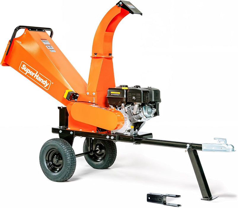 SuperHandy Towable Wood Chipper Shredder – 5 in. Chipping Capacity, 15HP, 420cc Engine, Heavy Duty for Yard, Forestry, or Landscaping GUO140