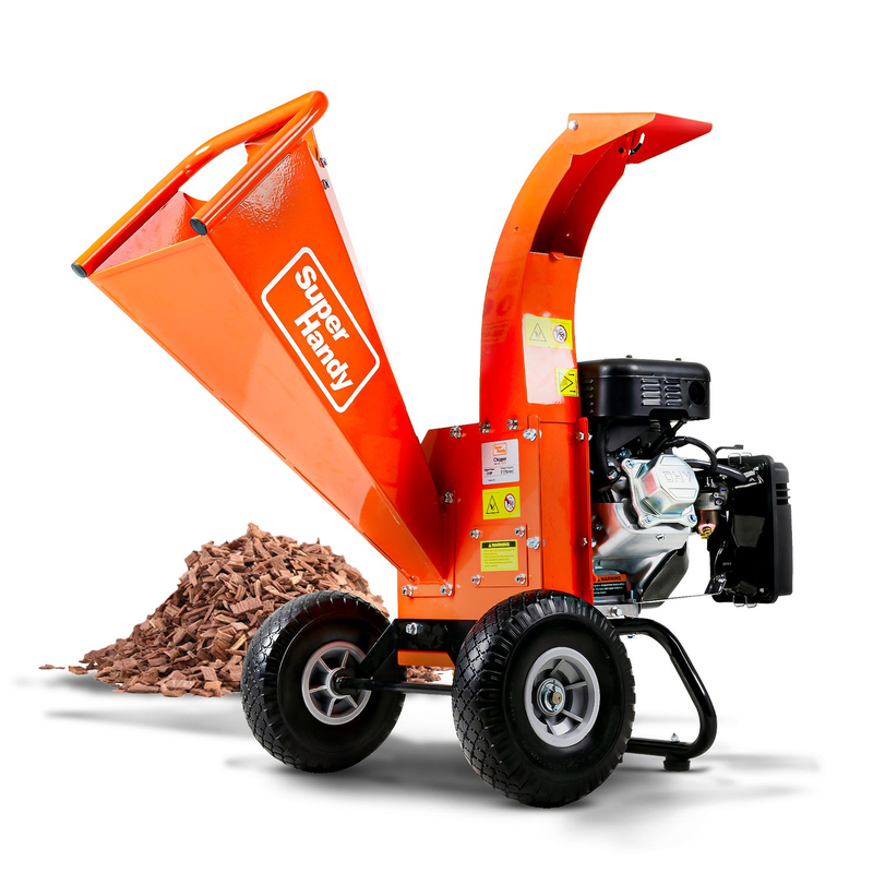 SuperHandy GUO035 Wood Chipper Mini - 7HP 212CC, 3" Max Branch Capacity