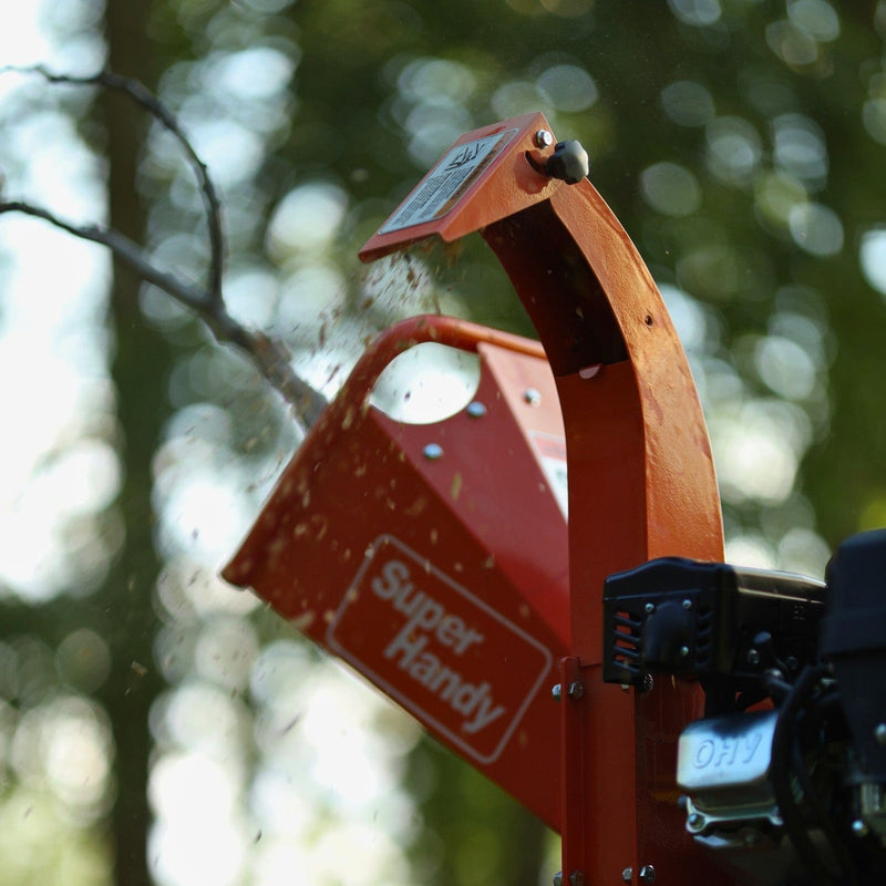 SuperHandy GUO035 Wood Chipper Mini - 7HP 212CC, 3" Max Branch Capacity