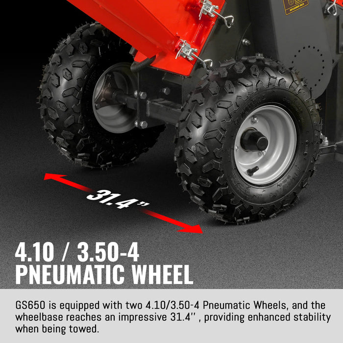 MechMaxx GS650 4-Inch Gas Wood Chipper – DUCAR 212cc 7HP Engine with Towbar