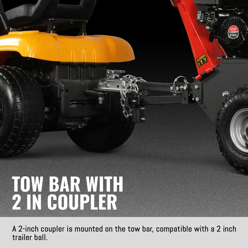 MechMaxx GS650 4-Inch Drum Wood Chipper – DUCAR 212cc 7HP Gas Engine with Towbar