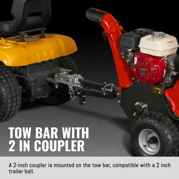 MechMaxx GS650 4-Inch Gas Wood Chipper – HONDA GX200 196cc 6.5HP Engine with Towbar
