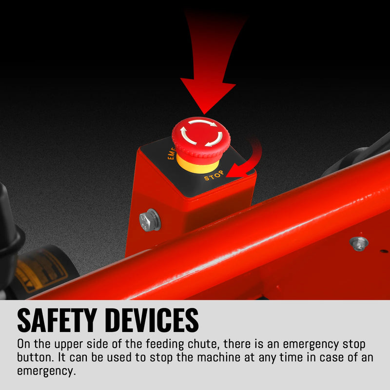 MechMaxx GS1500 5-Inch Drum Wood Chipper – DUCAR 420cc Gasoline Engine with Electric Start