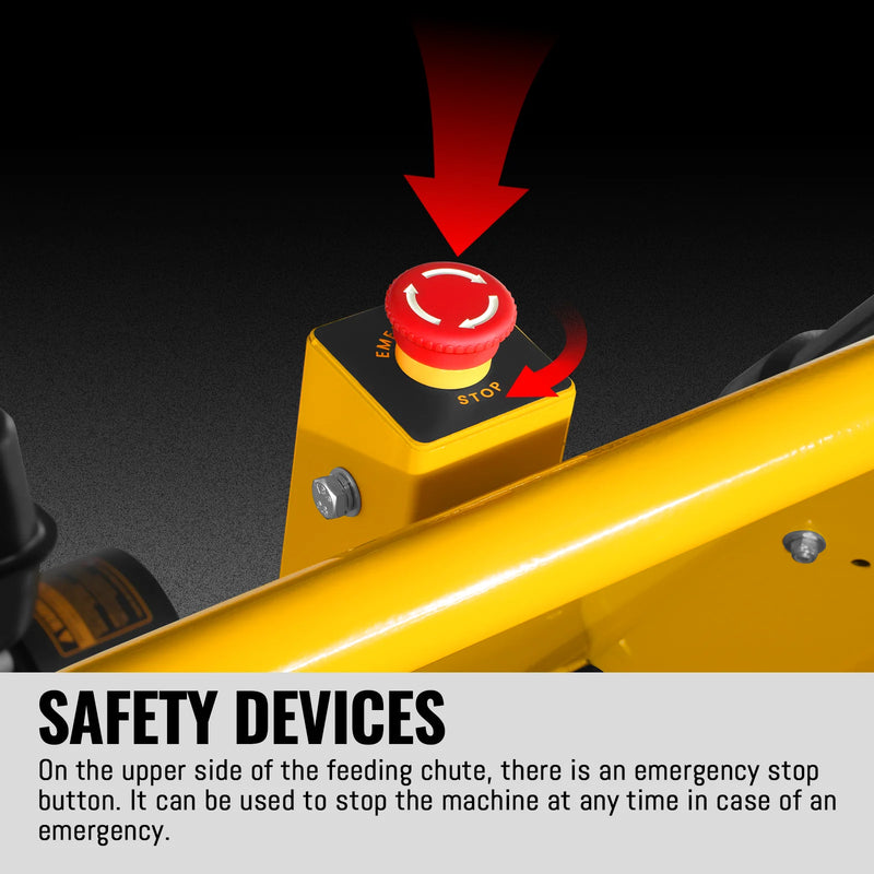 MechMaxx GS1500 5-Inch Drum Wood Chipper – DUCAR 420cc Gasoline Engine with Electric Start