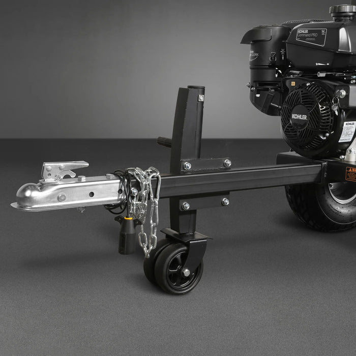 MechMaxx P4205 5-Inch Disc Wood Chipper – KOHLER Command PRO 429cc 14HP E-Start Gas Engine with Taillight & Towbar