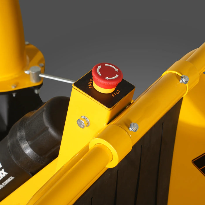 MechMaxx P4205 5-Inch Disc Wood Chipper – KOHLER Command PRO 429cc 14HP E-Start Gas Engine with Taillight & Towbar