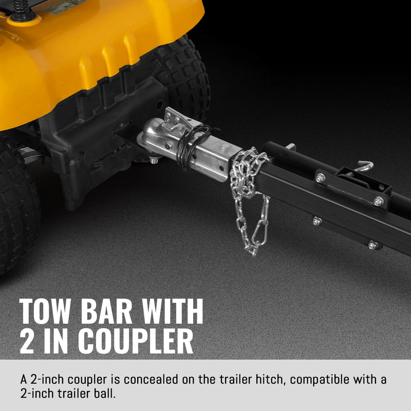 MechMaxx P4205 5-Inch Disc Wood Chipper – KOHLER Command PRO 429cc 14HP E-Start Gas Engine with Taillight & Towbar