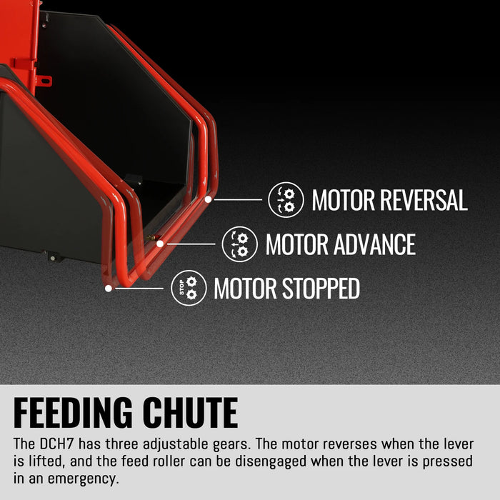 MechMaxx DCH7 7-Inch Disc Wood Chipper – HONDA GX690 688cc Gas Engine with Hydraulic Feeding & Electric Start