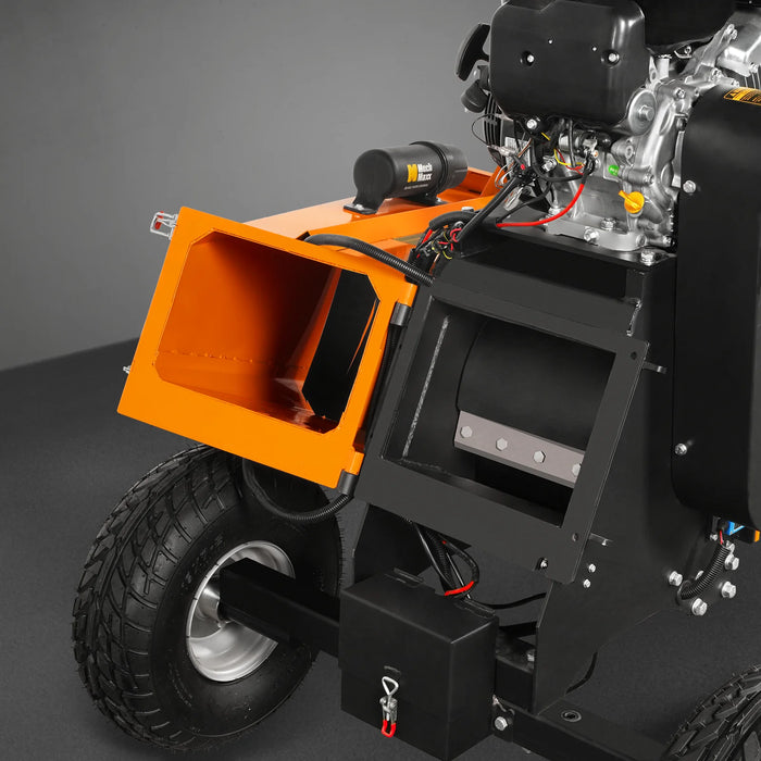 MechMaxx P4206 6-Inch Drum Wood Chipper – ZONSEN 459cc 15HP Gas Engine with Electric Start