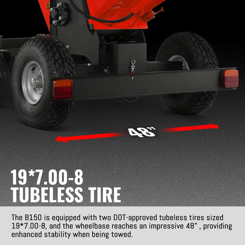 MechMaxx B150 6-Inch Drum Wood Chipper – KOHLER 429cc 14HP Gas Engine with Electric Start & Taillight