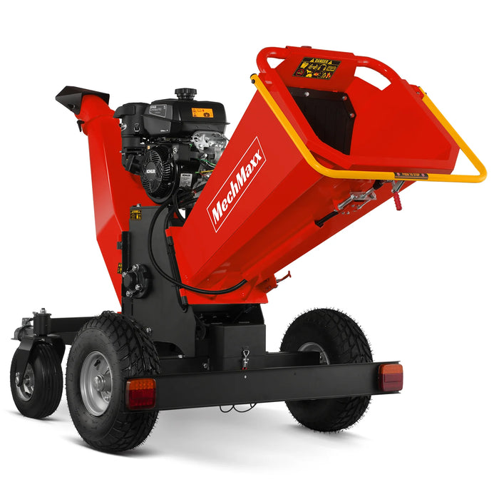 MechMaxx B150 6-Inch Drum Wood Chipper – KOHLER 429cc 14HP Gas Engine with Electric Start & Taillight