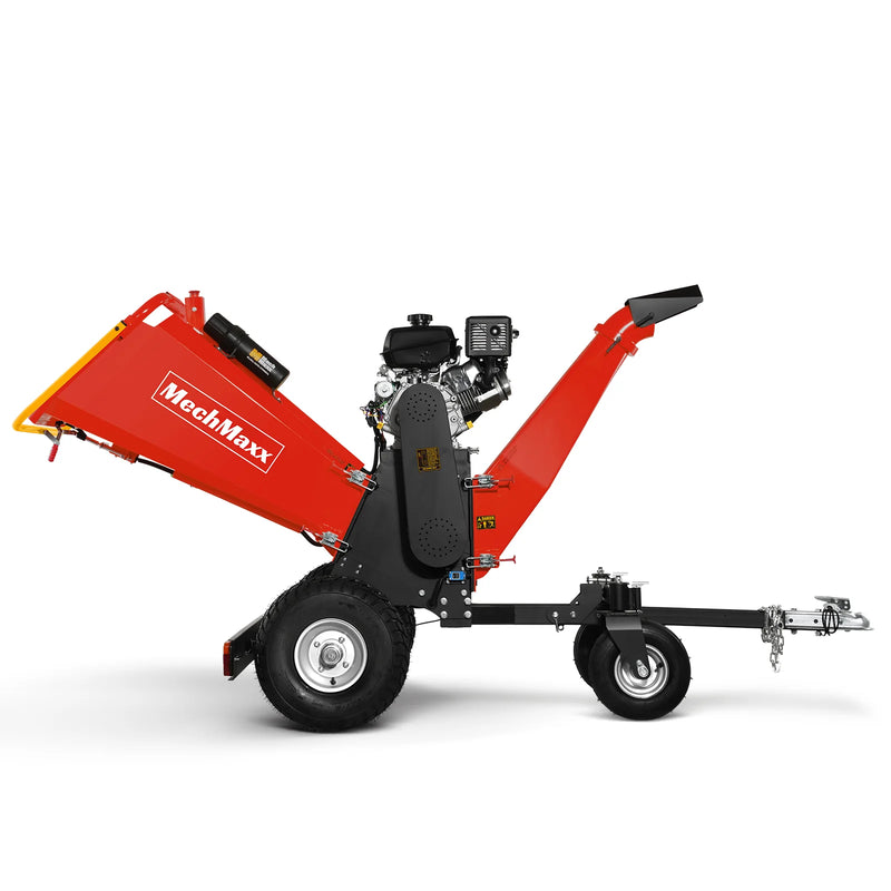 MechMaxx B150 6-Inch Drum Wood Chipper – KOHLER 429cc 14HP Gas Engine with Electric Start & Taillight