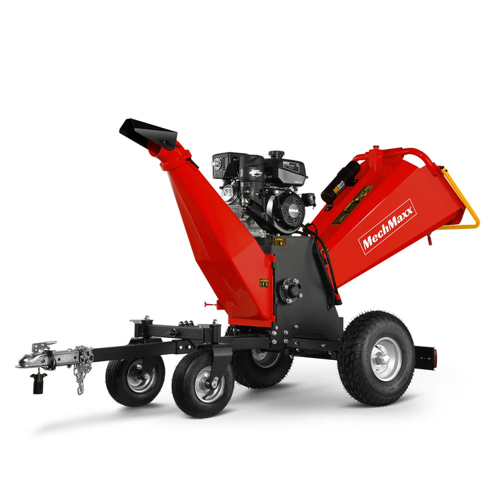 MechMaxx B150 6-Inch Drum Wood Chipper – KOHLER 429cc 14HP Gas Engine with Electric Start & Taillight