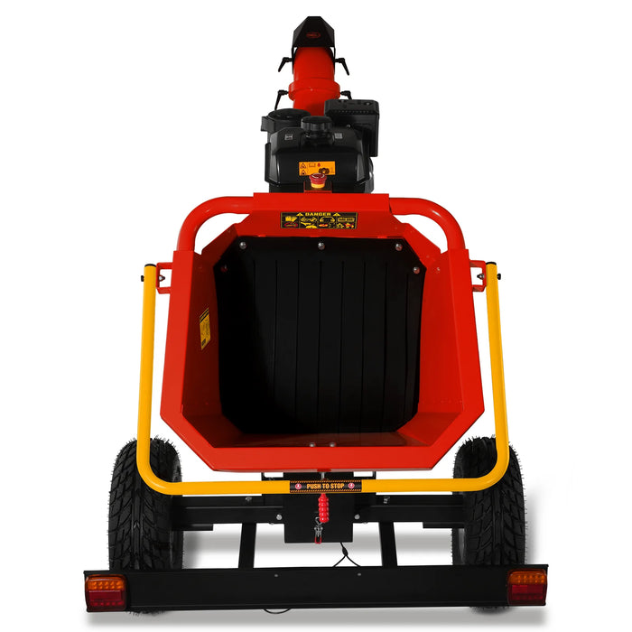 MechMaxx B150 6-Inch Drum Wood Chipper – KOHLER 429cc 14HP Gas Engine with Electric Start & Taillight