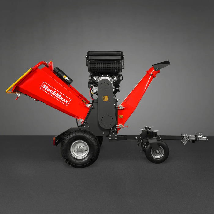 MechMaxx B200 8-Inch Drum Wood Chipper – ZONSEN 1000cc 35HP Gas Engine with Electric Start & Taillight