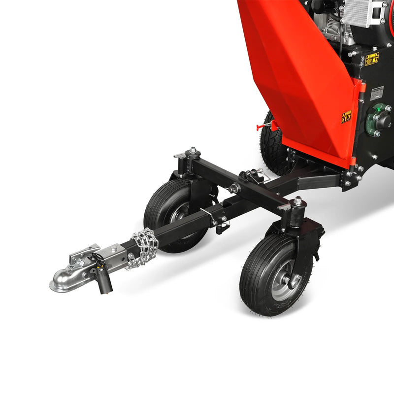 MechMaxx B200 8-Inch Drum Wood Chipper – ZONSEN 1000cc 35HP Gas Engine with Electric Start & Taillight