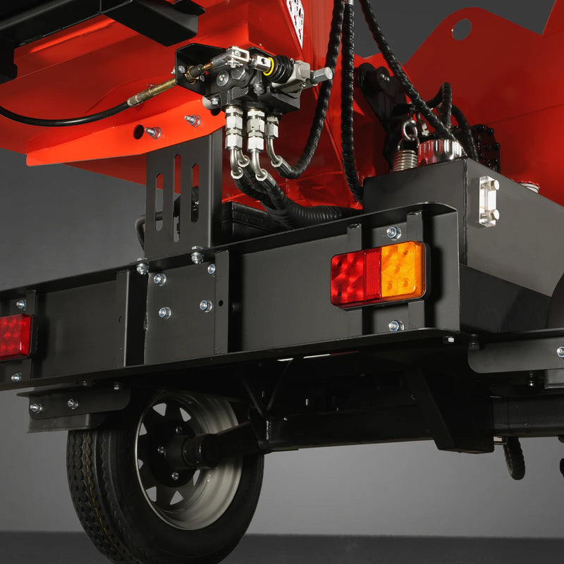 MechMaxx DCH7 7-Inch Disc Wood Chipper – ZONSEN 750cc 25HP Twin-Cylinder Petrol Engine with Hydraulic Feeding & Electric Start