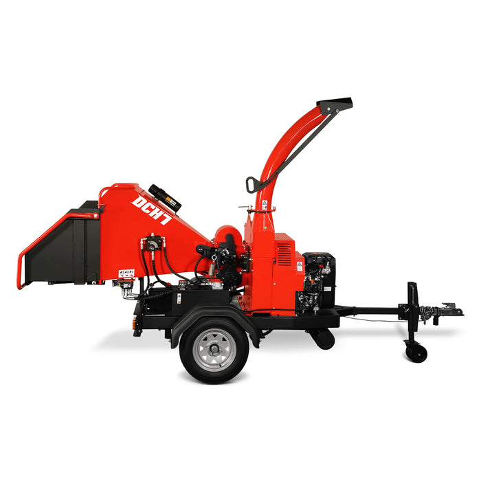 MechMaxx DCH7 7-Inch Disc Wood Chipper – ZONSEN 750cc 25HP Twin-Cylinder Petrol Engine with Hydraulic Feeding & Electric Start