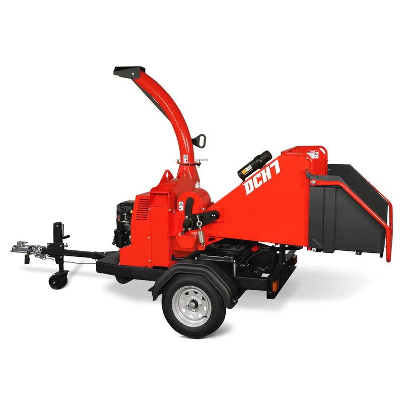 MechMaxx DCH7 7-Inch Disc Wood Chipper – ZONSEN 750cc 25HP Twin-Cylinder Petrol Engine with Hydraulic Feeding & Electric Start
