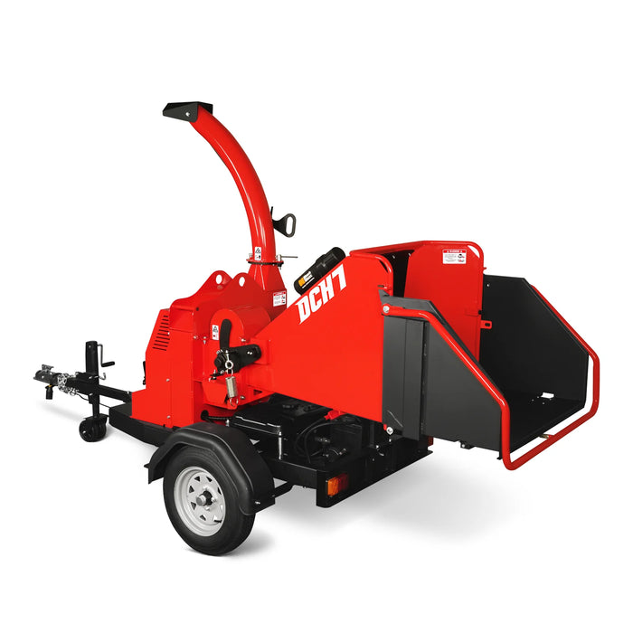 MechMaxx DCH7 7-Inch Disc Wood Chipper – ZONSEN 750cc 25HP Twin-Cylinder Petrol Engine with Hydraulic Feeding & Electric Start