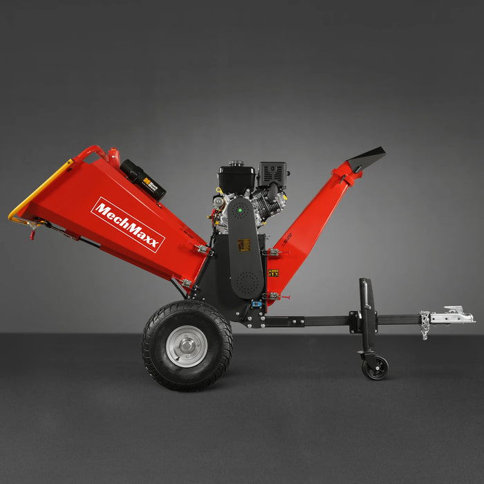 MechMaxx P4206 6-Inch Drum Wood Chipper – B&S Vanguard 408cc 14HP Gas Engine with Electric Start